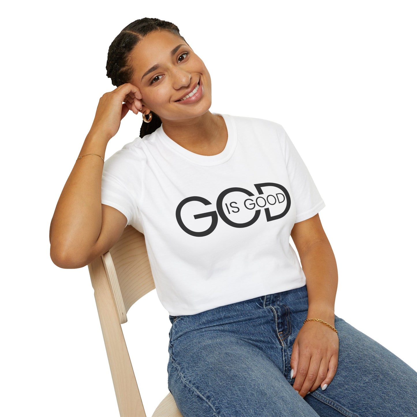 Faith-Inspired Unisex Softstyle T-Shirt | God is Good Tee | Comfortable Casual Wear | Perfect for Church, Gifts, Everyday Style, Faith