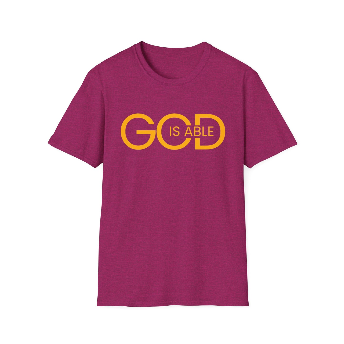 Copy of Faith-Inspired Unisex Softstyle T-Shirt | God is Able Tee | Comfortable Casual Wear | Perfect for Church, Gifts, Everyday Style, Faith