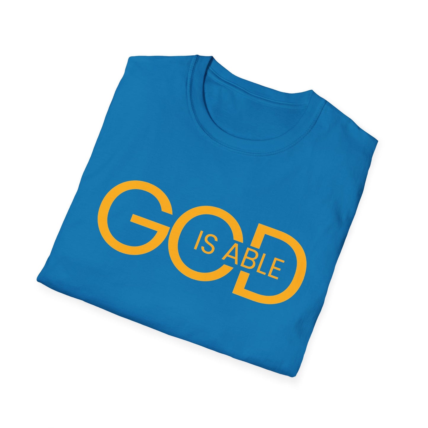 Copy of Faith-Inspired Unisex Softstyle T-Shirt | God is Able Tee | Comfortable Casual Wear | Perfect for Church, Gifts, Everyday Style, Faith