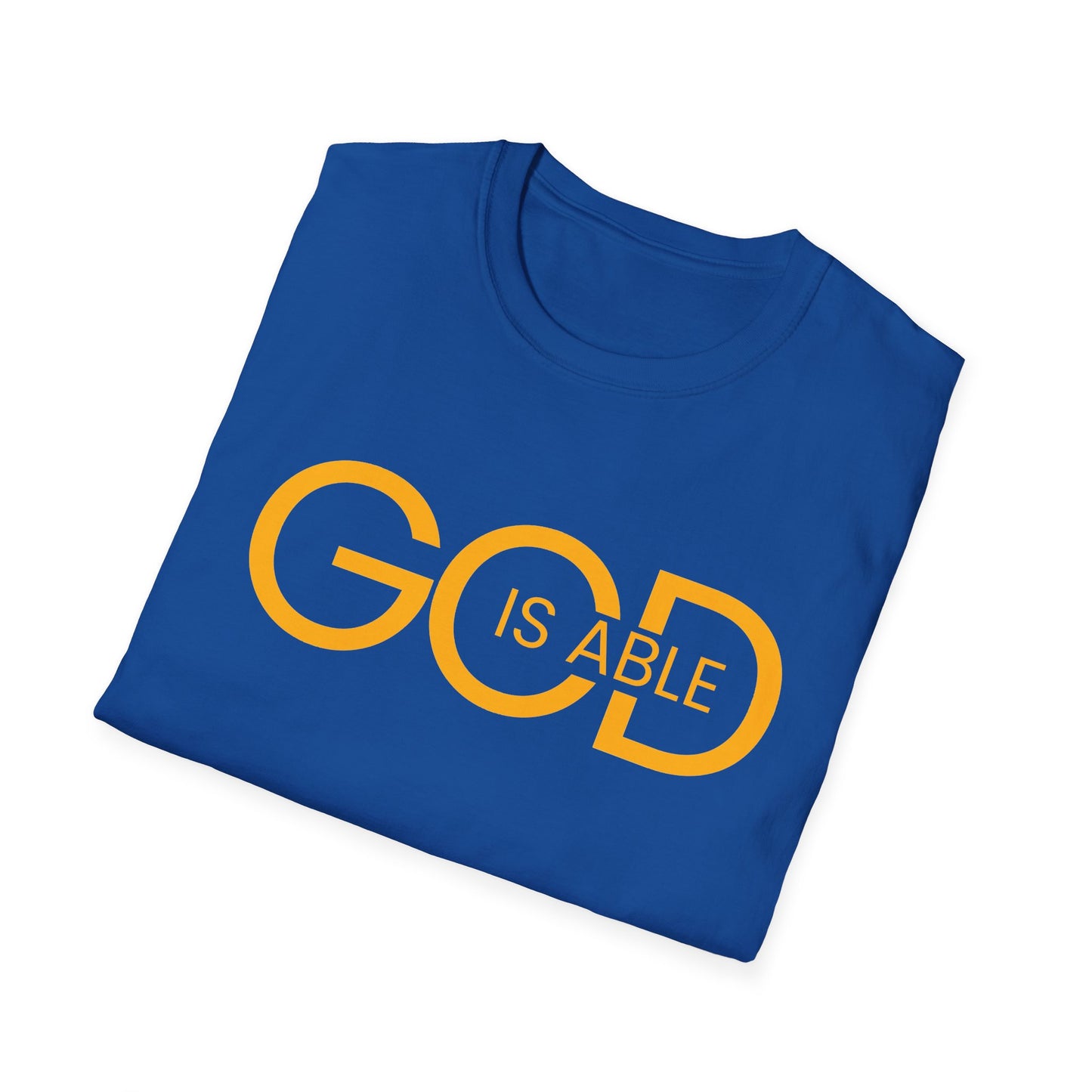 Copy of Faith-Inspired Unisex Softstyle T-Shirt | God is Able Tee | Comfortable Casual Wear | Perfect for Church, Gifts, Everyday Style, Faith
