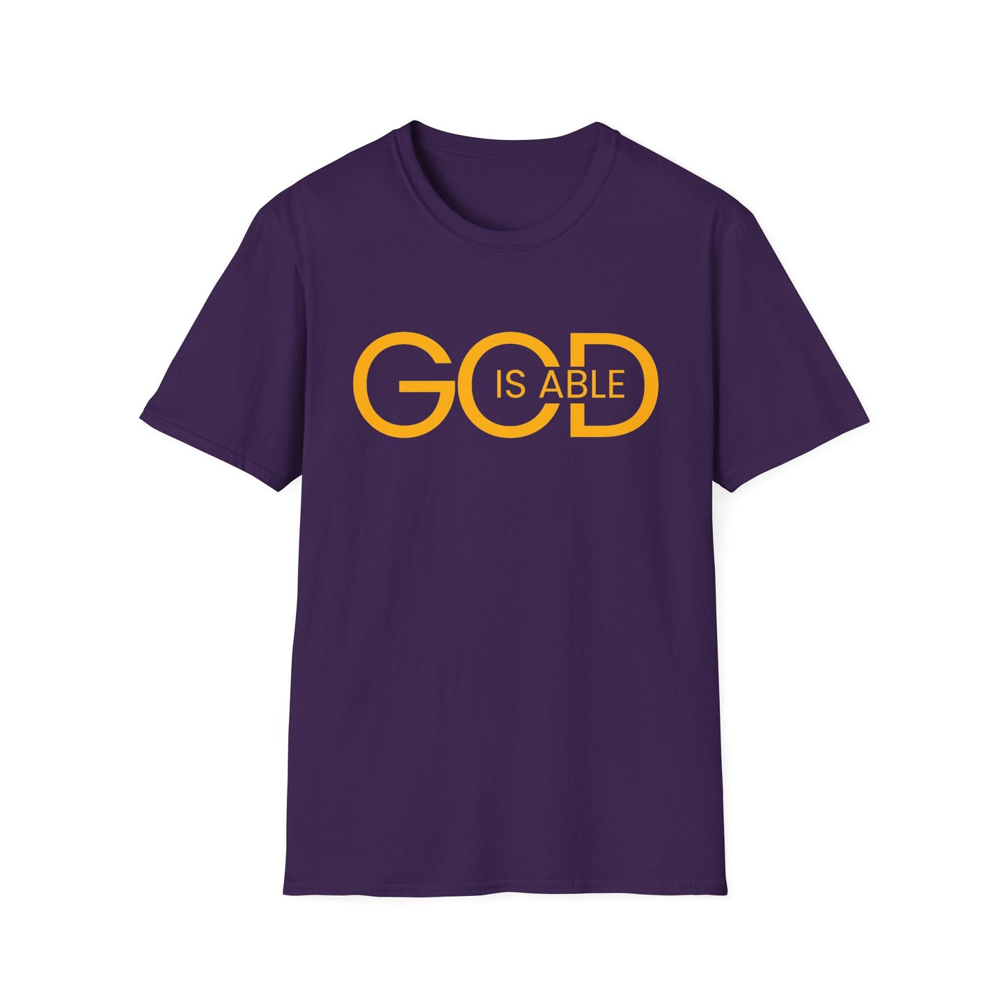 Copy of Faith-Inspired Unisex Softstyle T-Shirt | God is Able Tee | Comfortable Casual Wear | Perfect for Church, Gifts, Everyday Style, Faith