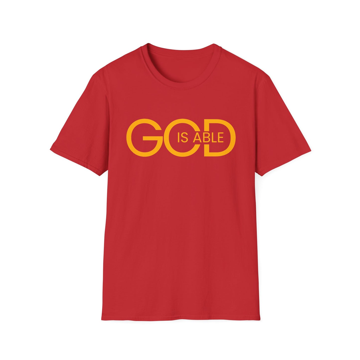 Copy of Faith-Inspired Unisex Softstyle T-Shirt | God is Able Tee | Comfortable Casual Wear | Perfect for Church, Gifts, Everyday Style, Faith