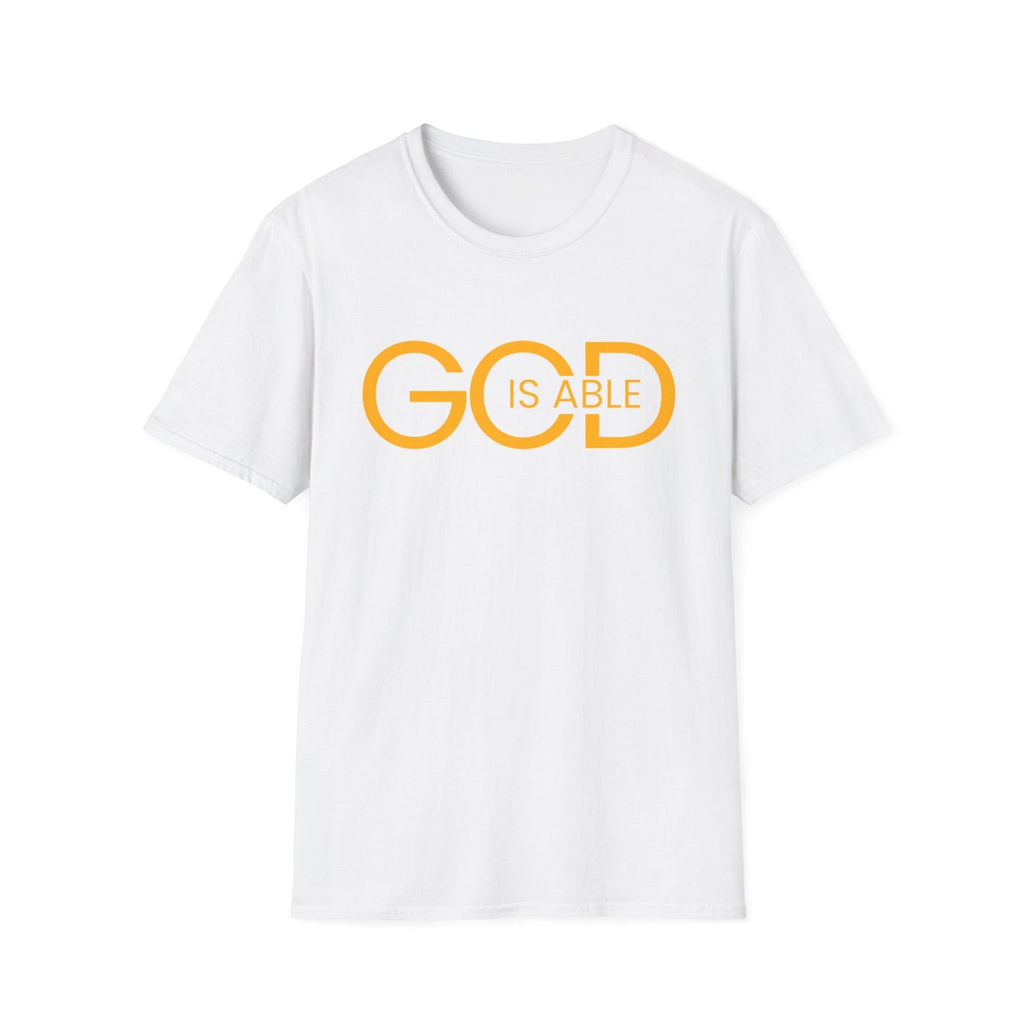 Copy of Faith-Inspired Unisex Softstyle T-Shirt | God is Able Tee | Comfortable Casual Wear | Perfect for Church, Gifts, Everyday Style, Faith