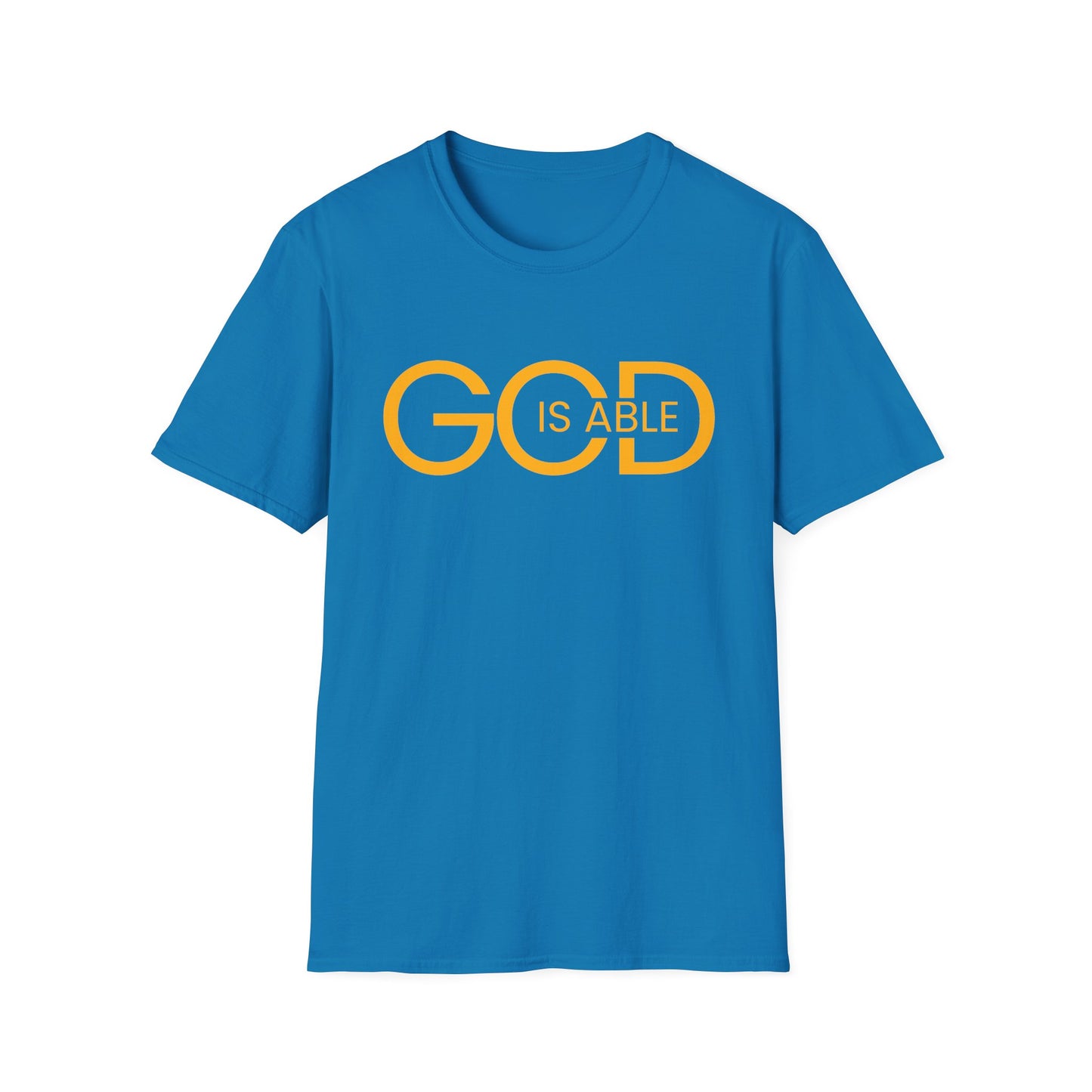 Copy of Faith-Inspired Unisex Softstyle T-Shirt | God is Able Tee | Comfortable Casual Wear | Perfect for Church, Gifts, Everyday Style, Faith