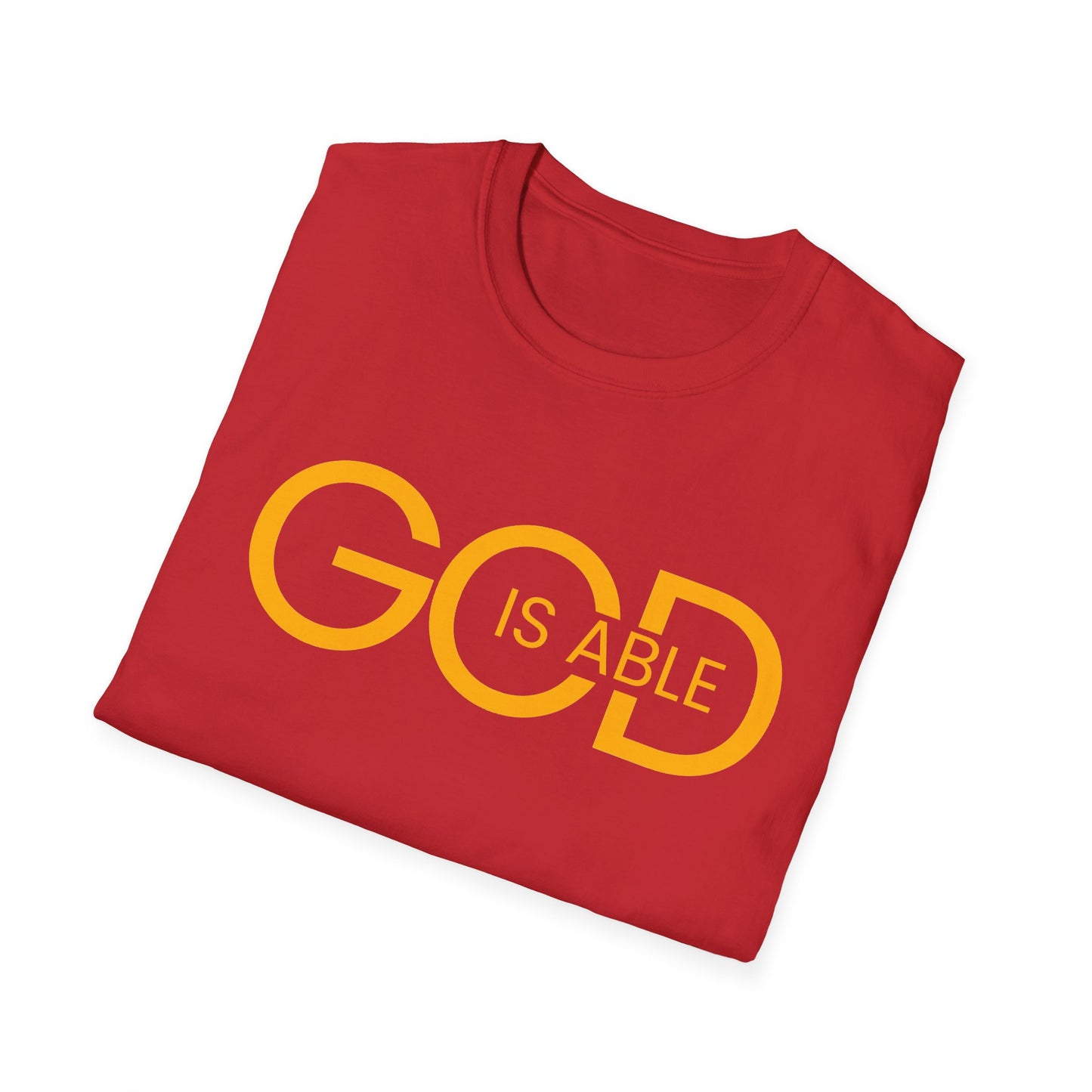 Copy of Faith-Inspired Unisex Softstyle T-Shirt | God is Able Tee | Comfortable Casual Wear | Perfect for Church, Gifts, Everyday Style, Faith