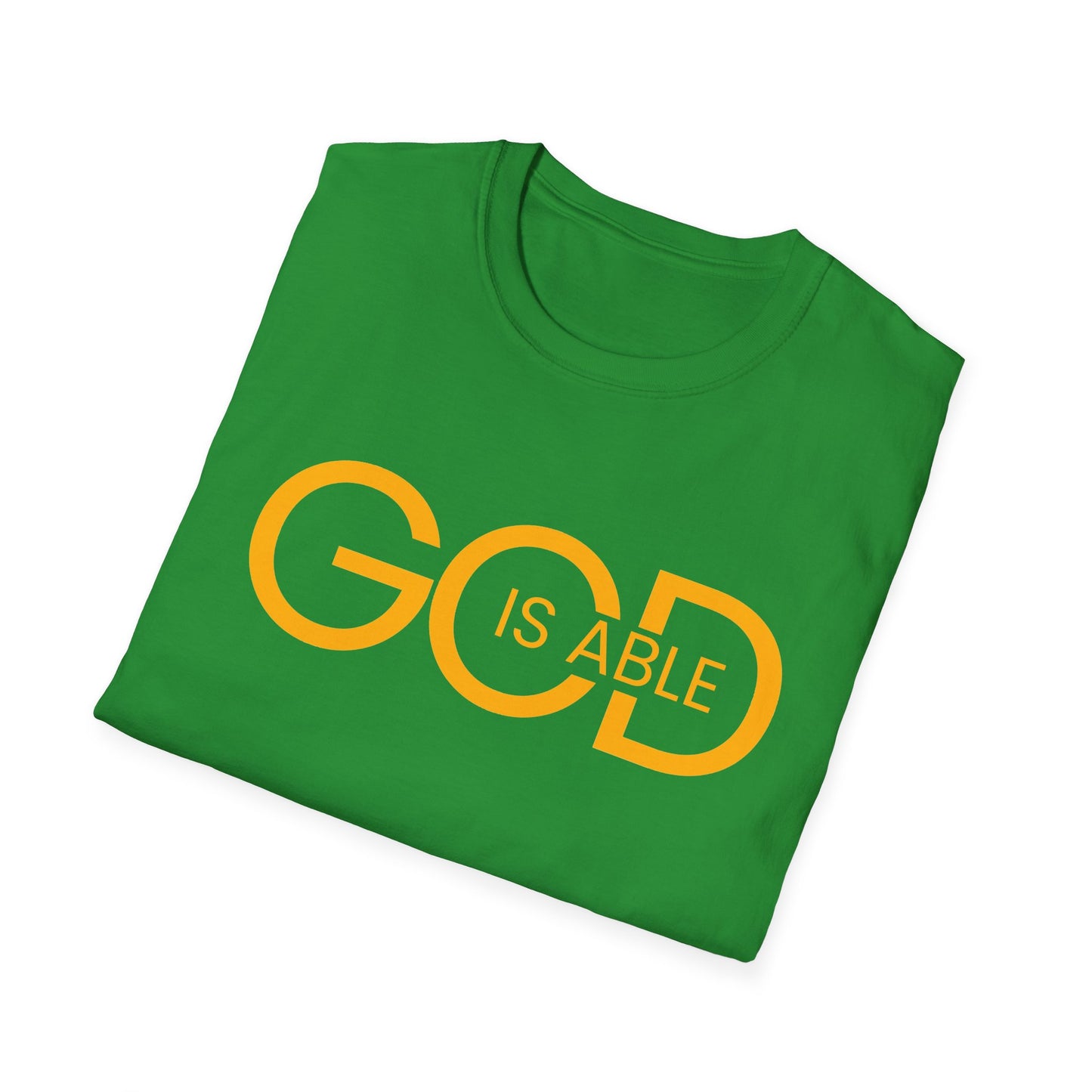 Copy of Faith-Inspired Unisex Softstyle T-Shirt | God is Able Tee | Comfortable Casual Wear | Perfect for Church, Gifts, Everyday Style, Faith