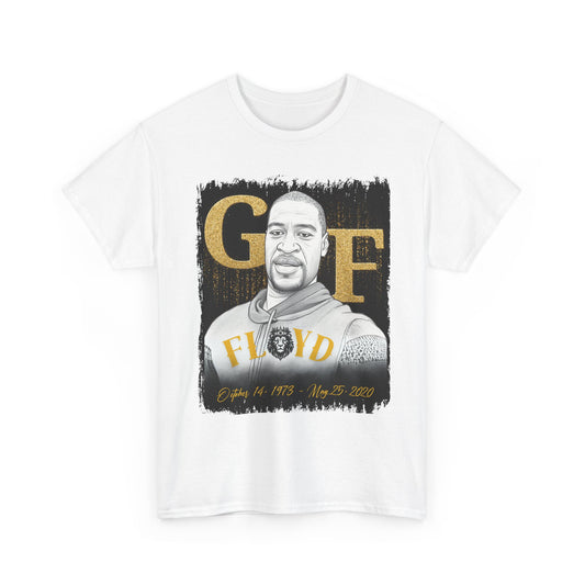 George Floyd Tribute Tee, Unisex Cotton T-Shirt for Memorial Wear, Inspirational Clothing, Everyday Casual Style