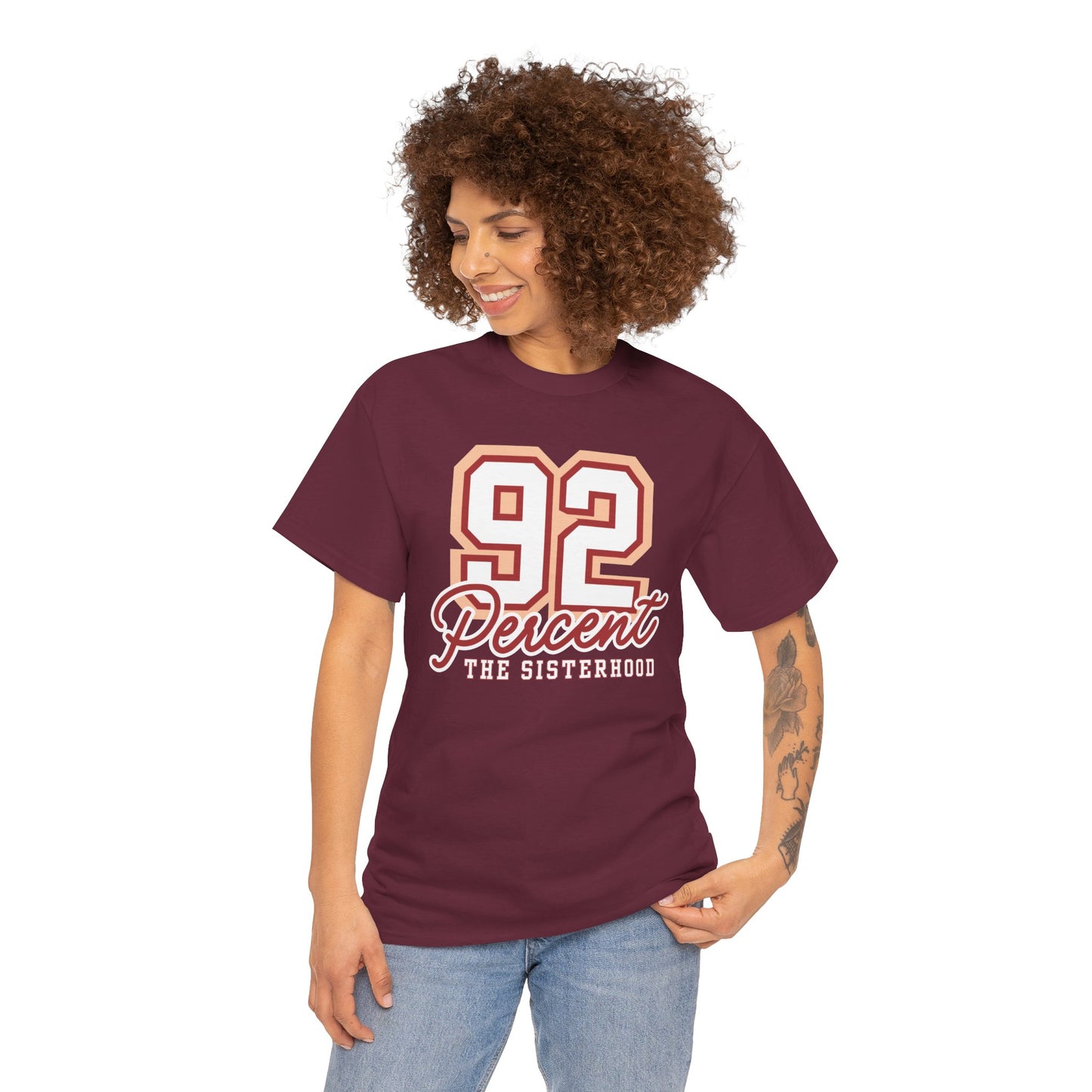 92 Percent The Sisterhood Unisex Heavy Cotton Tee
