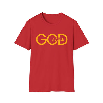 Copy of Faith-Inspired Unisex Softstyle T-Shirt | God is Able Tee | Comfortable Casual Wear | Perfect for Church, Gifts, Everyday Style, Faith