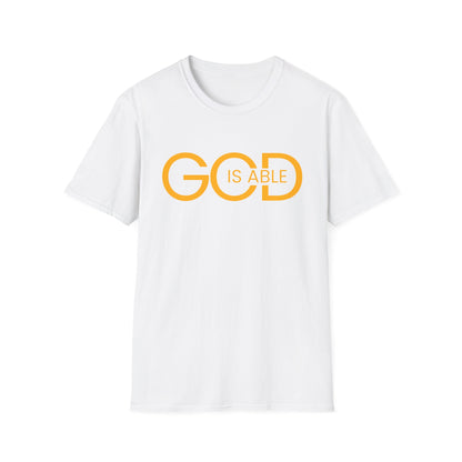 Copy of Faith-Inspired Unisex Softstyle T-Shirt | God is Able Tee | Comfortable Casual Wear | Perfect for Church, Gifts, Everyday Style, Faith