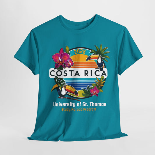 Costa Rica Study Abroad Unisex Heavy Cotton Tee - University of St. Thomas 2025